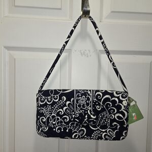 Vera Bradley, Knot Just a Clutch, Twirly Birds Navy